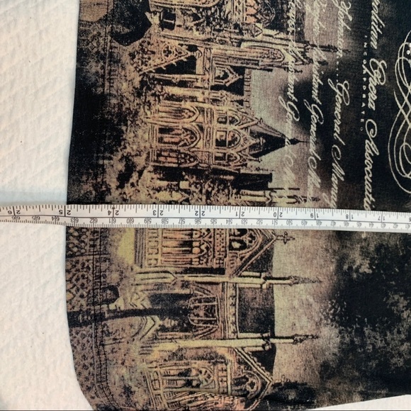 MONA Lisa🖤Graphic Black 3/4 Sleeve Scoop Neck T-Shirt Top - Picture 4 of 8